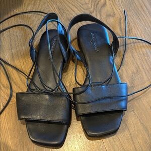 Banana Republic Black Strappy Sandals
